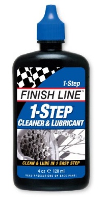 Finish Line 1-Step Bicycle Chain Cleaner & Lubricant 4oz Squeeze Bottle