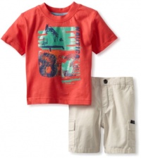 Nautica Baby-Boys Infant 83 Short Set, Light Red, 24 Months