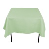 70 in. Square Polyester Tablecloth Sage