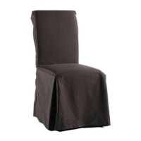 Sure Fit 107925236_COFE Twill Supreme Dining Room Full Chair Cover, Coffee