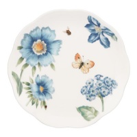 Lenox Butterfly Meadow Assorted Blue Dessert Plates, Set of 4