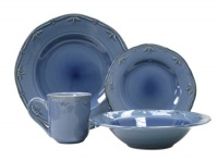 Sicily Blue 16 PC DINNERWARE SET Service for 4 - Dinnerware Set