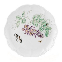 Lenox Butterfly Meadow Bone Porcelain Blue Butterfly 9-Inch Accent Plate