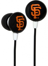 iHip MLF10169SF MLB San Francisco Giants Printed Ear Buds, Orange/Black