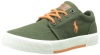 Polo Ralph Lauren Kids Faxon II Lace-Up Sneaker (Toddler/Little Kid/Big Kid),Army/Deco Orange,13 M US Little Kid