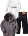 True Religion Baby-Girls Infant 3 Piece Gift Box Set, Seal, 6-12 Months