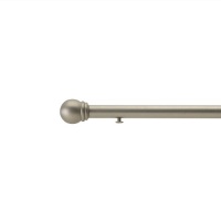 Umbra Ball 20-Inch to 36-Inch Swing Arm Drapery Rod, Nickel