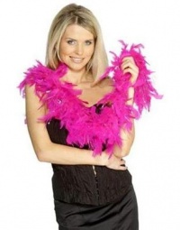 Hot Pink Feathered Boa