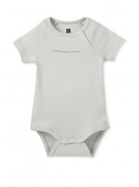 Tea Collection Baby Boy Little Chinese Bodysuit - Gray - 6-9 Months