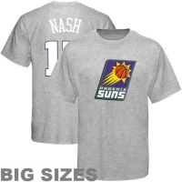 NBA Majestic Phoenix Suns #13 Steve Nash Ash Player Big Sizes T-shirt