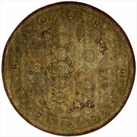 Nourison JA25 Jaipur Round Hand Tufted Area Rug, 8-Feet, Multicolored