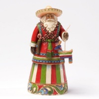 Enesco Jim Shore Heartwood Creek Mexican Santa Figurine, 7-1/4-Inch