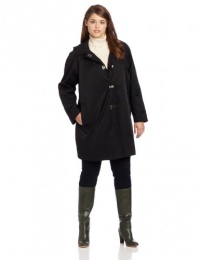 London Fog Women's Plus-Size Clarissa Clip Coat