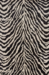 Area Rug 2x3 Rectangle Animal Inspirations Zebra Color - Momeni Serengeti Rug from RugPal