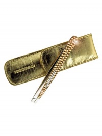 Add some glam to your bag and a little dazzle to your brow beauty routine with this luxe edition of our award-winning Slant. Our classic stainless steel tweezer is bejeweled with deliciously daring, beautifully bright Swarovski Elements. Famous for its precision, the Slant's perfectly aligned hand-finished tips are guaranteed to grab every hair, every time. Imported