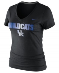 Female Jocks Rule! Display your pride wearing this tee showcasing the Kentucky Wildcats by Nike.