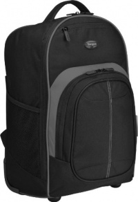 Targus TSB750US Compact Rolling Backpack for Laptops up to 16-Inch/Macbook Pros up to 17-Inch - Black