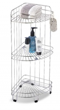 Organize It All 1755 3 Tier Corner Shower Caddy, Chrome