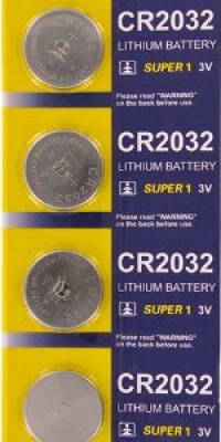 SE CR2032 Battery, Package of 5 (5 Packs 25 Batteries)