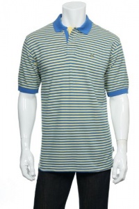 Izod (City Stripes) Blue Fore Horizontal Stripes SS Polo Shirt