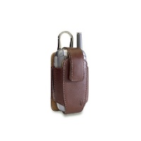 Hartmann Belting Leather Vertical Flip Phone Cell Phone Case with Metal Clip Cognac Brown