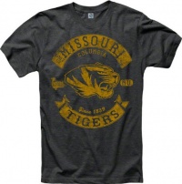 Missouri Tigers Heathered Black Rockers Ring Spun T-Shirt