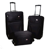 American Tourister Luggage Fieldbrook Three Piece Set Bag, Black, 3 Piece Nested Set