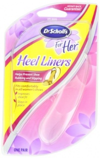 Dr. Scholl's For Her Heel Liners, 1 Pair (Pack of 6)