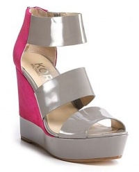 Kors by Michael Kors COLLIE Wedge Sandal Grey / Pink 6M