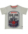 Sean John Dnm. Mfr. V-Neck T-Shirt (Sizes 4 - 7) - gray, 6