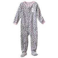 Carter's Girls Leopard Kitty Fleece Footed Blanket Sleeper Pajamas (24 Months)