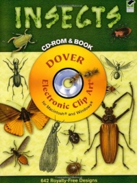 Insects CD-ROM and Book (Dover Electronic Clip Art)