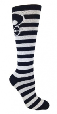 MOXY Socks Skater Skull Knee-High Striped CrossFit Deadlift Socks