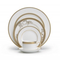 Wedgwood Vera Wang Vera Lace Gold 5-Piece Dinnerware Place Setting