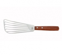 Winco 6 1/2-inch Fish Spatula with Wood Handle FST-6