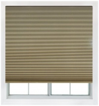 Easy Lift, 48-inch by 64-inch, Trim-at-Home (fits windows 28-inches to 48-inches wide) Cordless Pleated Shade, Light Filtering, Natural