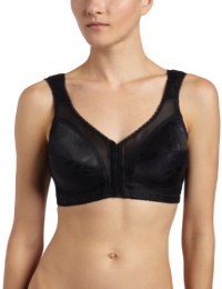 Playtex Women's 18 Hour Front Close Bra with Flex Back, Black, 36D