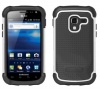 Ballistic SG Case with Three Layers of Protection for Samsung Galaxy Exhilarate SGH-I577 - White/Gray