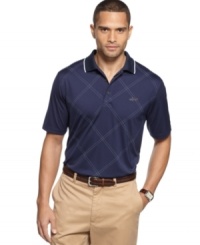 Get a good grip on style and comfort on the course with this polo shirt from Greg Norman.