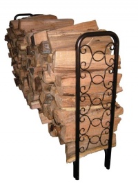 Landmann USA 82436 8-Foot Ornamental Scroll Log Rack