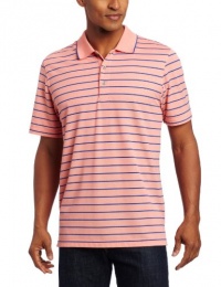 IZOD Men's Short Sleeve Oxford Stripe Golf Pique Polo