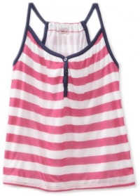 Splendid Girls 7-16 Rugby Stripe Top, Cotton Candy, 10