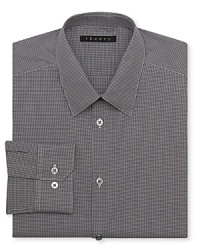 A mini-check pattern adds a dash of modern refinement to your professional shirting wardrobe.