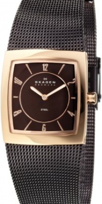 SKAGEN Brown Steel Mesh Women's Watch