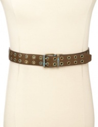 C-Red Men's Reversible Grommet Belt