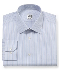 Fortify your dress shirt collection with a handsome stripe design from Ike Behar, a smart complement to your workweek rotation.