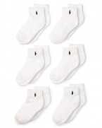 Ralph Lauren Childrenswear Boys' Toddler 6 Pack Socks - Sizes 2-4 Toddler