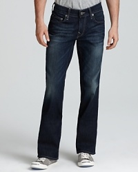 Faded for authentic appeal with whiskering on the front, these jeans offer maximum coolness and minimum fuss.