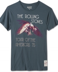 Rock out or just rock on wearing this cool cotton short sleeve t-shirt by the Rolling Stones.