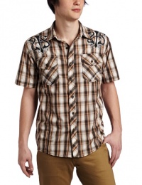 Southpole Men's Short Sleeve Button Down Dress Shirt